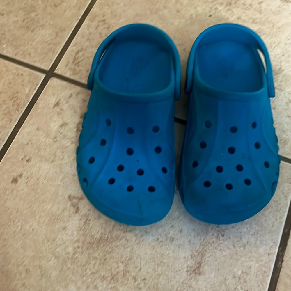 Blue crocs